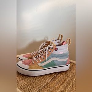 Pastel Ultra Cush Vans from Free People 🌈